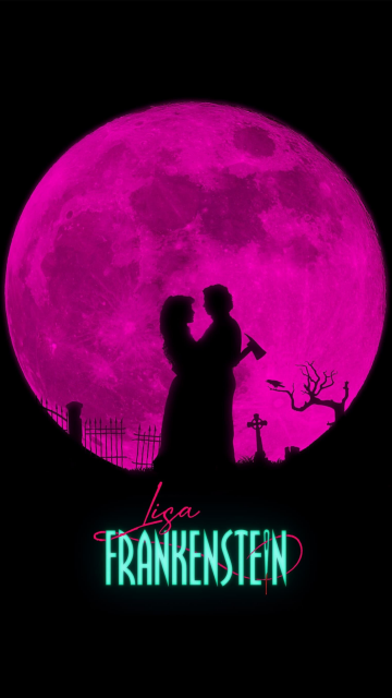 Lisa Frankenstein, Black background, 2024 Movies, AMOLED, 5K, Silhouette