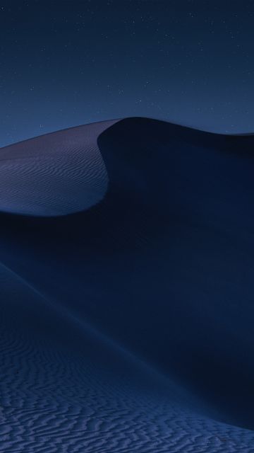 Abu Dhabi, Desert, Sand Dunes, Night, Moon light, Blue, 5K