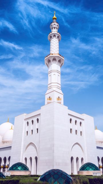 Sheikh Zayed Grand Mosque, 5K, Abu Dhabi, United Arab Emirates, Islamic