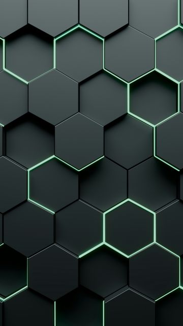 Honeycomb, Hexagons, Dark abstract, 3D background, Dark background, 5K, 8K, 10K