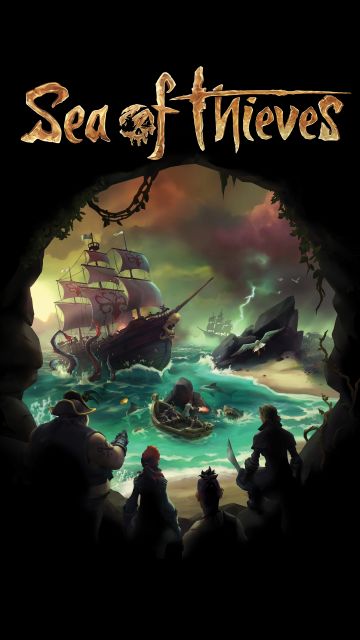 Sea of Thieves, 8K, PC Games, Xbox One, Xbox Series X and Series S, 5K, Black background