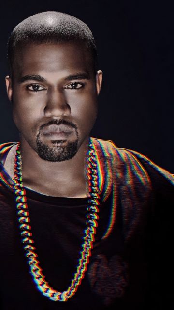 Kanye West, American celebrities, Dark background, American rapper