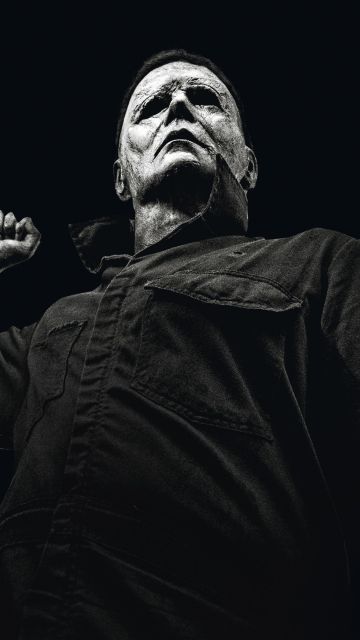 Michael Myers, Scary mask, Black background, Halloween night