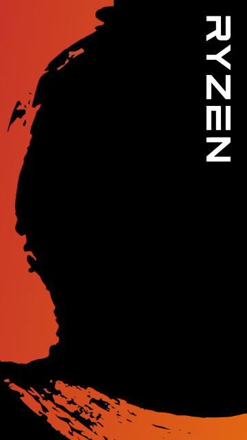 AMD Ryzen, AMOLED, Minimalist, Black background