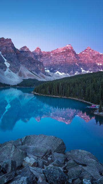 Canadian Rockies, Moraine Lake, Banff National Park, Alberta, Canada, Landscape