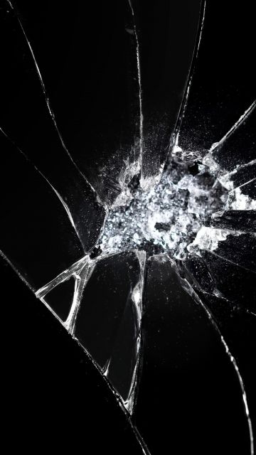 Shattered glass, Dark background, Broken screen, Cracked screen