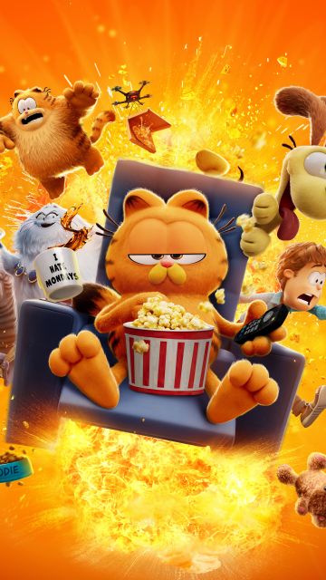 The Garfield Movie, 8K, Movie poster, 5K, 2024 Movies