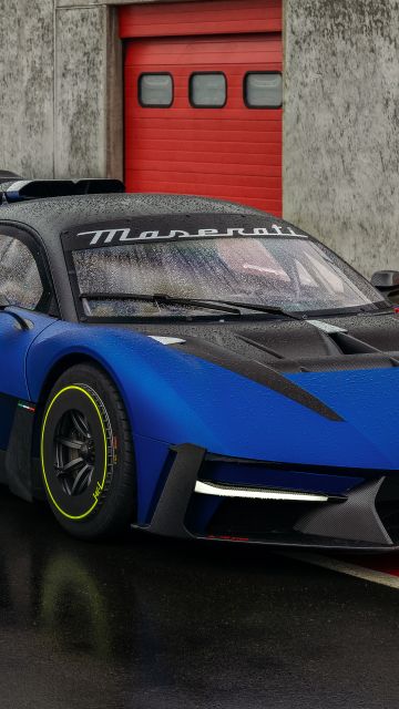 Maserati MCXtrema, 5K, Race track, Track cars, Rain droplets
