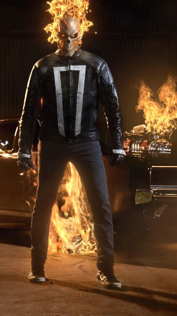 Ghost Rider, Poster, Fire, Marvel Superheroes, Skull