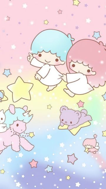 Little Twin Stars, Unicorn, Pastel, Aesthetic, Kiki and Lala, Cartoon, Sanrio