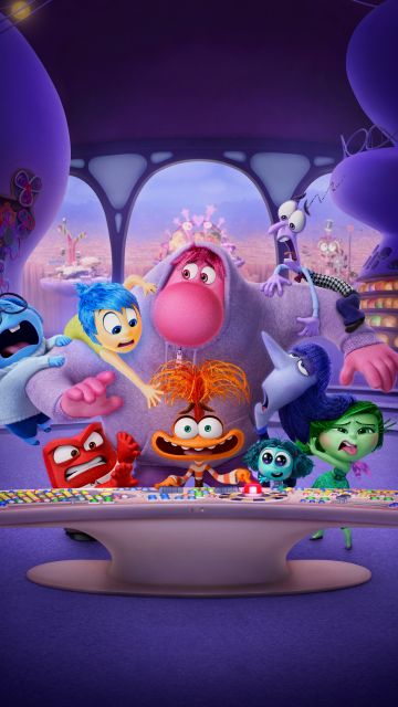 Inside Out 2, Movie poster, Animation movies, Pixar movies, 2024 Movies, Joy (Inside Out), Sadness (Inside Out), Anger (Inside Out), Fear (Inside Out), Disgust (Inside Out), Anxiety (Inside Out), Embarrassment, Envy