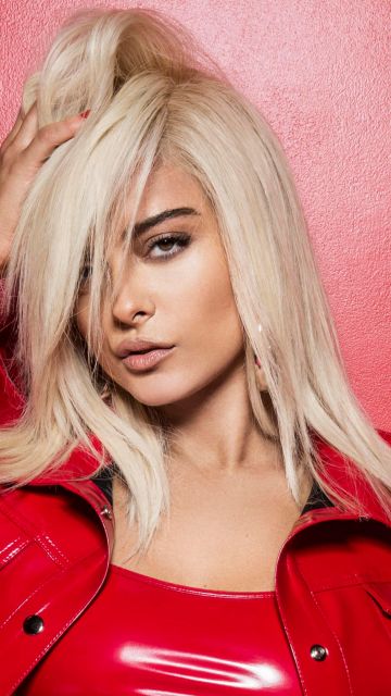 Bebe Rexha, Red dress, American singer