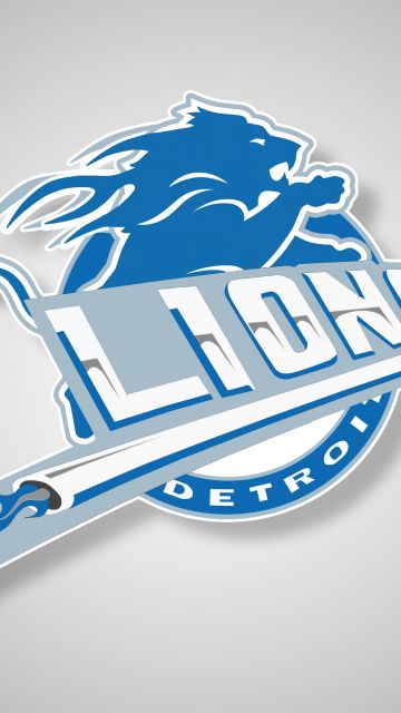 Detroit Lions, Emblem, 8K, American football team, NFL team, 5K