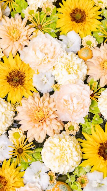Flower bouquet, Yellow aesthetic, Chrysanthemum flowers, Daisy flowers