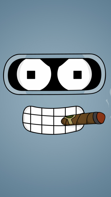 Bender (Futurama), Minimalist, Funny, Cartoon