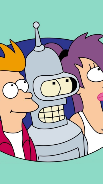 Phillip J Fry, Bender (Futurama), Leela (Futurama), Futurama, Cartoon, TV series, 5K