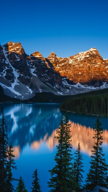 Banff National Park, Scenery, Moraine Lake, Canadian Rockies, 5K