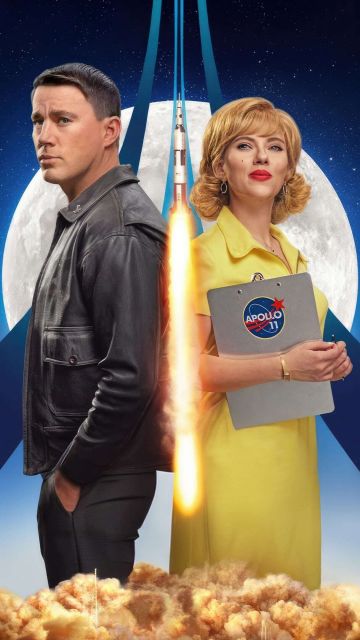 Fly Me to the Moon, Movie poster, 2024 Movies, Scarlett Johansson, Channing Tatum