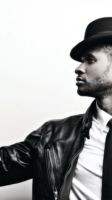 Usher, 5K, White background, American singer