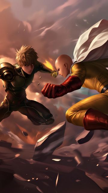 Genos, Saitama, One Punch Man, 5K