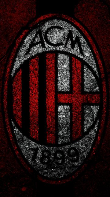 AC Milan, Dark background, 5K, Football club