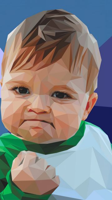 Success, Meme, Cute kid, 5K, Funny, Low poly