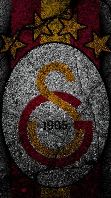 Galatasaray, Dark background, Football club, 5K