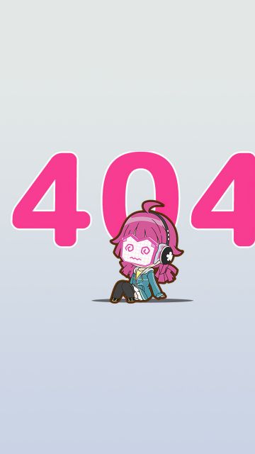 404 not found, Cute anime, Minimalist, Pink aesthetic, 404 Error