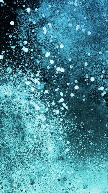 Explosion, Aqua blue, Dust, 5K