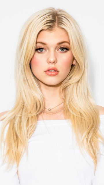 Loren Gray, White aesthetic, American singer, White background