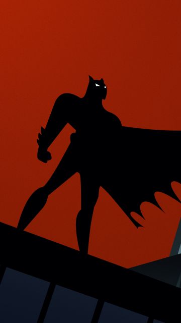 Batman, Animated series, Silhouette, 5K, Gotham