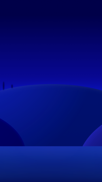 Blue aesthetic, Nightscape, Landscape, Gradient background, Minimalist, 5K, Night, Dark Mode