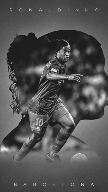 Ronaldinho, Monochrome, Brazilian Football Player, 5K