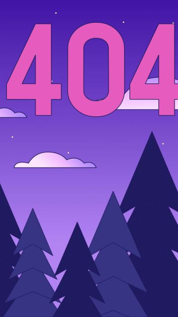 404 Error, Purple aesthetic, Purple sky, Landscape, 404 not found, Night sky, Coder