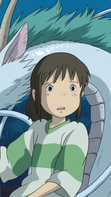 Haku (Spirited Away), Dragon, Studio Ghibli, 5K, Classic