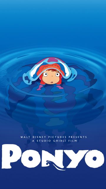 Ponyo, Studio Ghibli, Movie poster, 5K, 8K