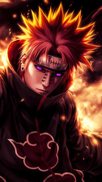 Naruto Uzumaki, Fire, 5K, AI art