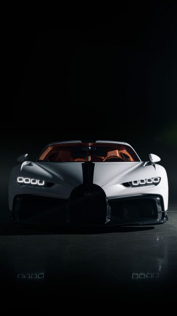 Bugatti Chiron Pur Sport, Dark aesthetic, 8K, Dark background, 5K