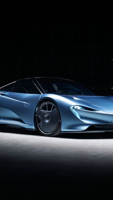 McLaren Speedtail, Dark background, Hybrid sports car