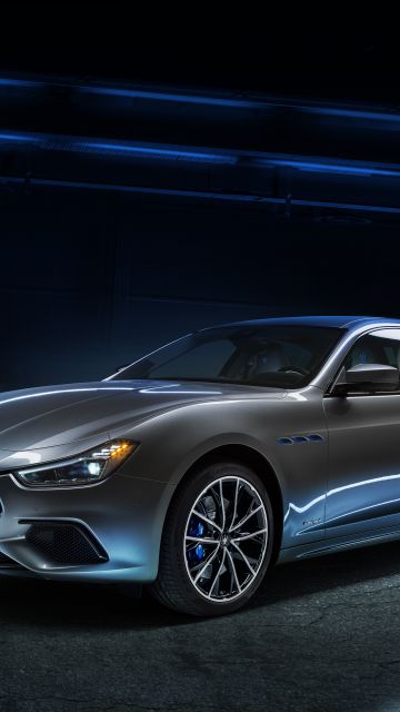 Maserati Ghibli GranSport Hybrid, Electric cars, 2021, 5K, 8K