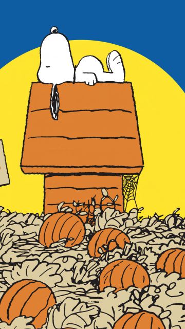 Snoopy, Halloween, Halloween pumpkins, Halloween background, 5K