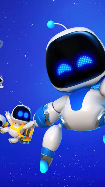 Astro Bot, 2024 Games, 5K, PlayStation 5, Blue background