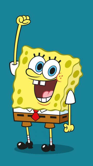 SpongeBob, Cartoon, SpongeBob smiley face, 5K, 8K