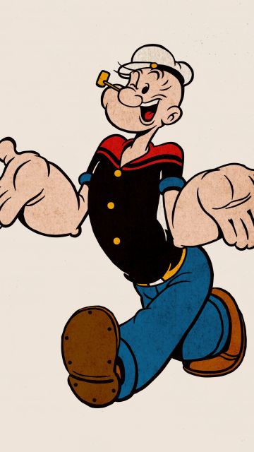 Popeye, Cheerful, Happy, Cartoon, 5K, 8K