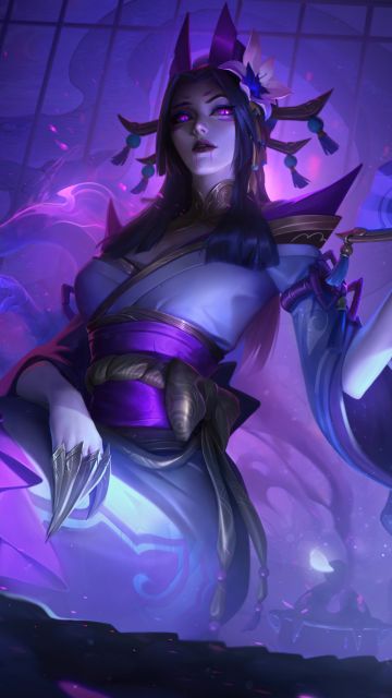 Spirit Blossom Cassiopeia, League of Legends, Purple aesthetic