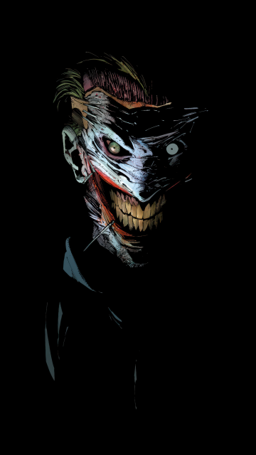 Joker, Supervillain, DC Comics, Dark background, 5K, 8K