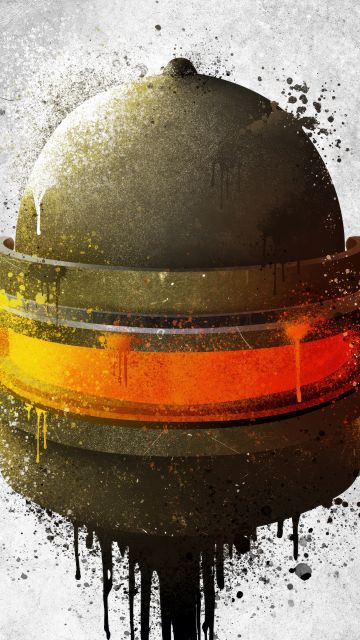 PUBG, Level 3 helmet, Drippy artwork, 5K, 8K