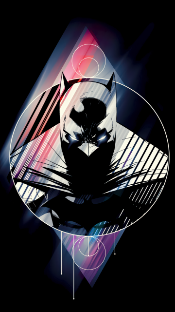 Batman, Artwork, AMOLED, 5K, 8K, Black background, DC Superheroes