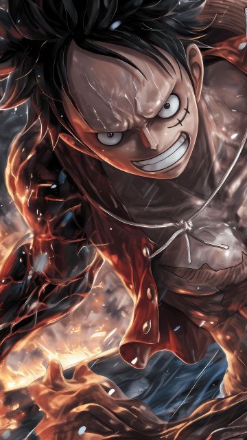 Monkey D. Luffy, Dramatic, Sun God Nika, 5K, One Piece