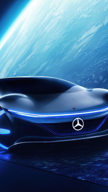 Mercedes-Benz VISION AVTR, Outer space, 5K, Futuristic, Concept cars